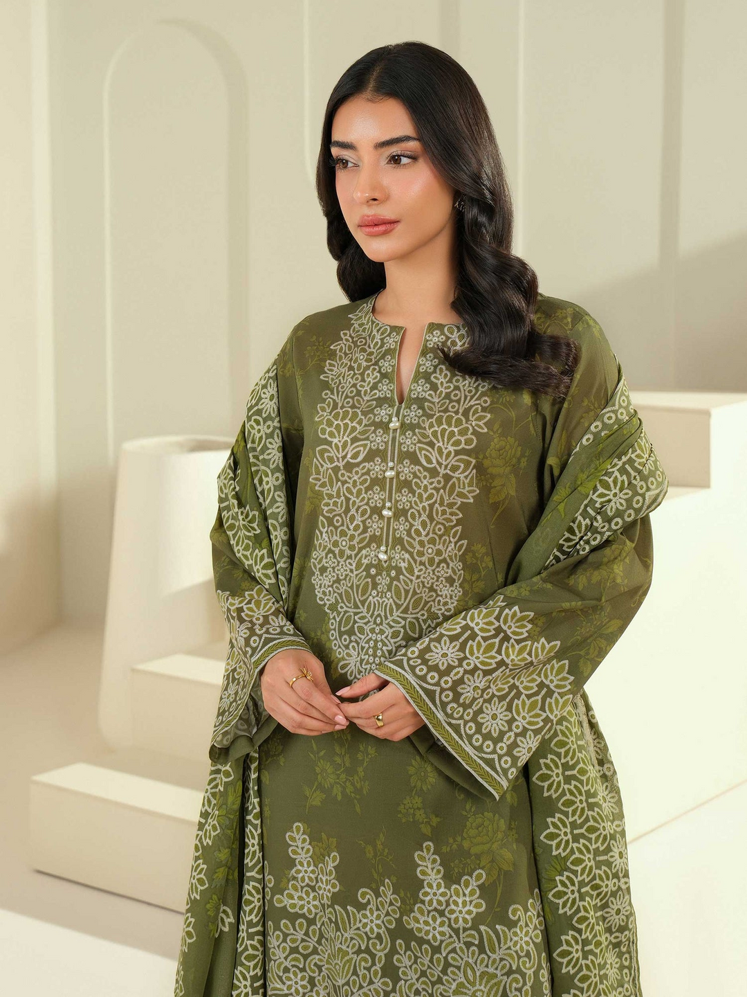 3 Piece Lawn Suit-Paste Print (Unstitched)