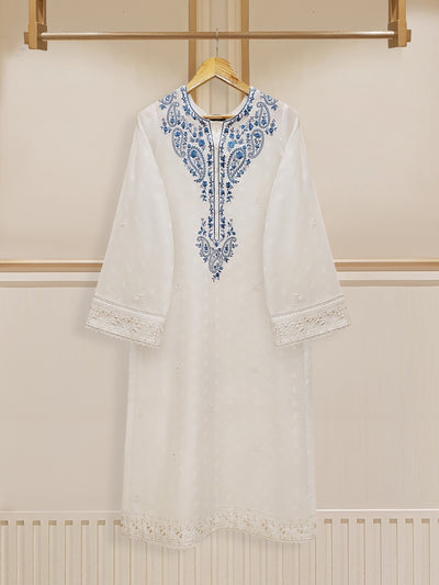 aghanoor || Embroidered Jacquard Shirt S110127