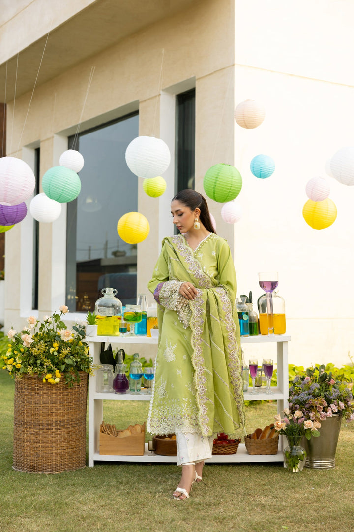 Embroidered 3-Piece Lawn Suit