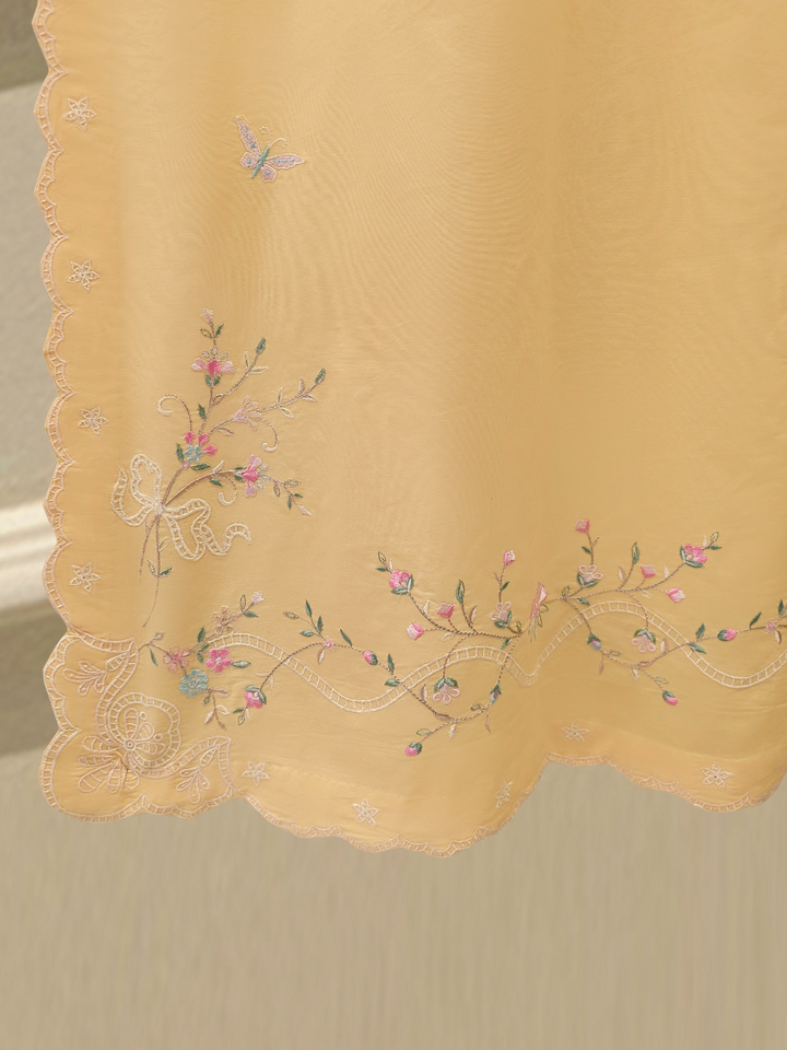 2 Piece - Embroidered Cambric Suit