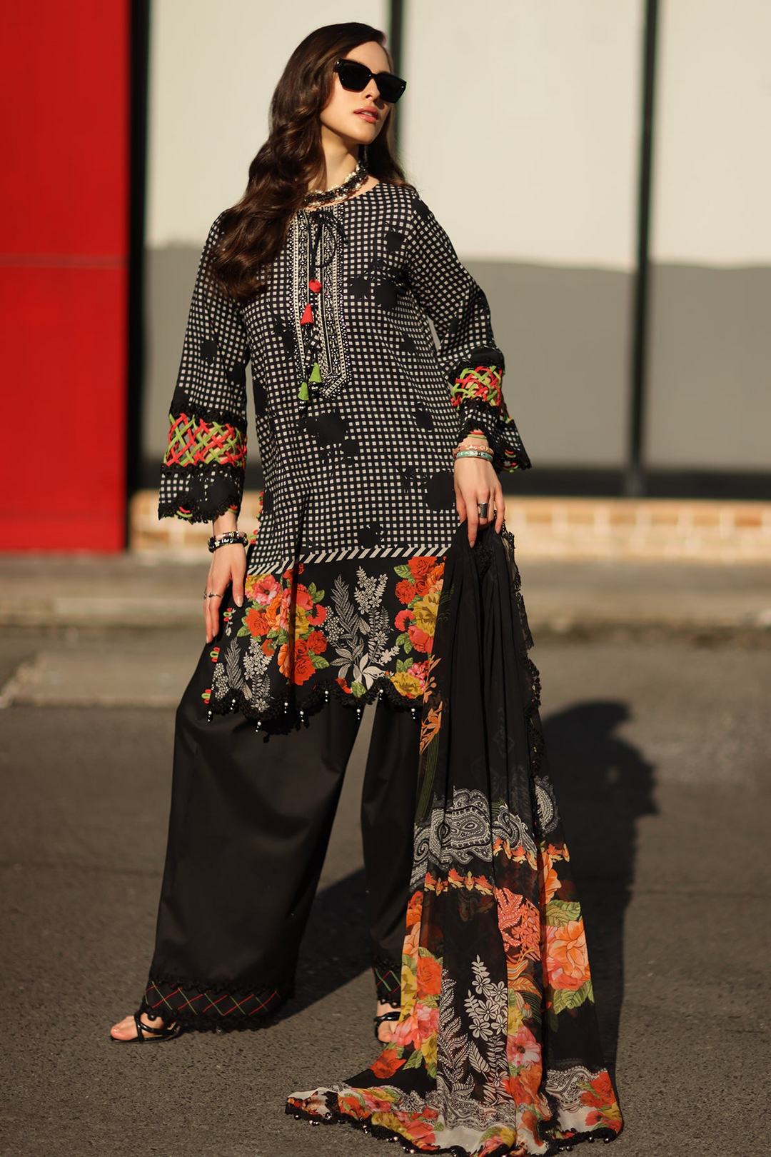 3-PC Unstitched Embroidered Lawn Collection