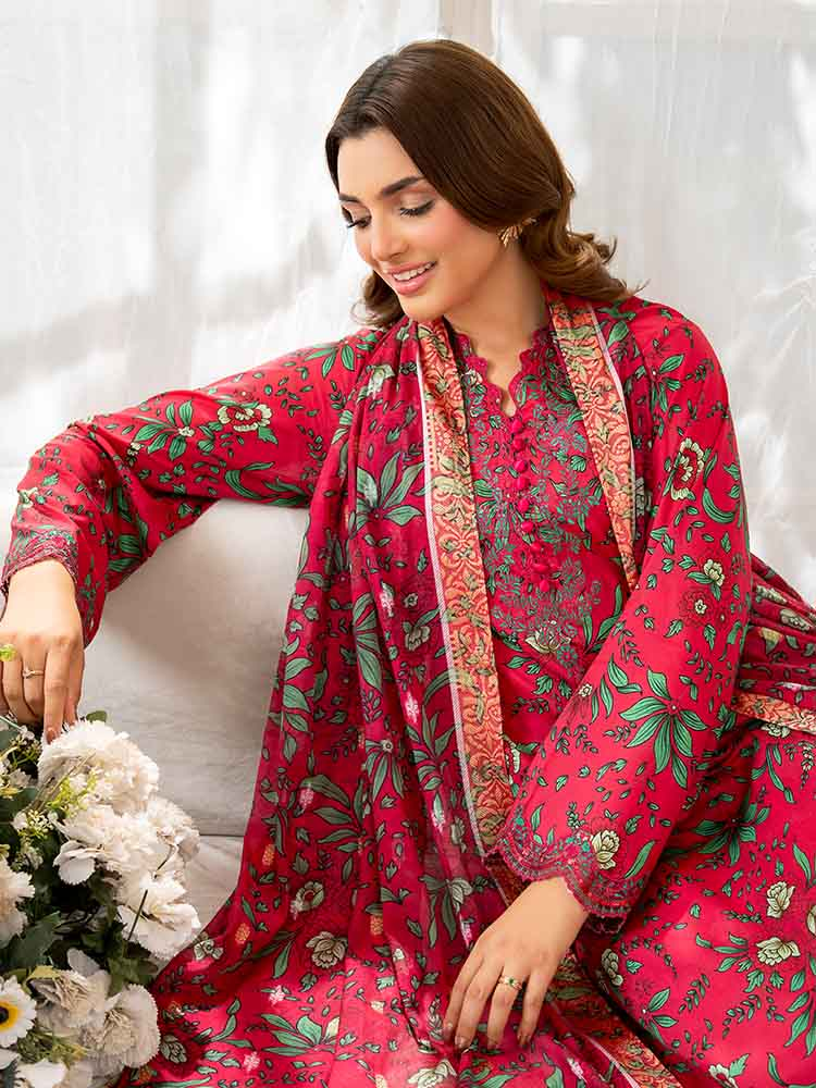 NOVA 3-Piece Unstitched Digital Printed Lawn Embroidered Suit