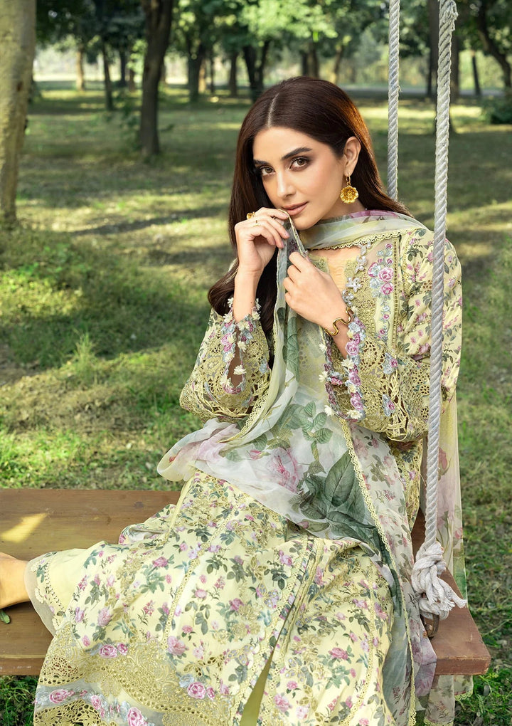 CHIKANKARI PRINTS WITH CHIFFON DUPATTA