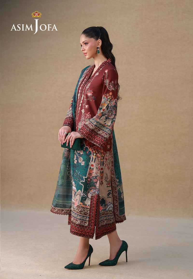 Embroidered Raw Silk Unstitched 3 Pcs