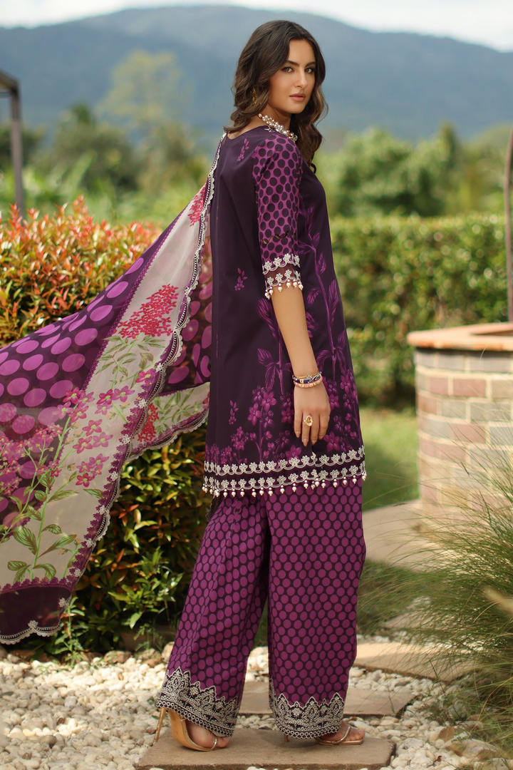3-PC Unstitched Embroidered Lawn Collection