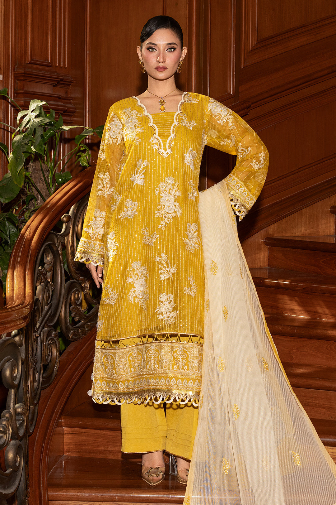 Embroidered Shirt Shalwar Dupatta