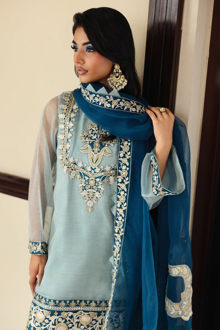 Raw-Silk Stitched 3 Piece