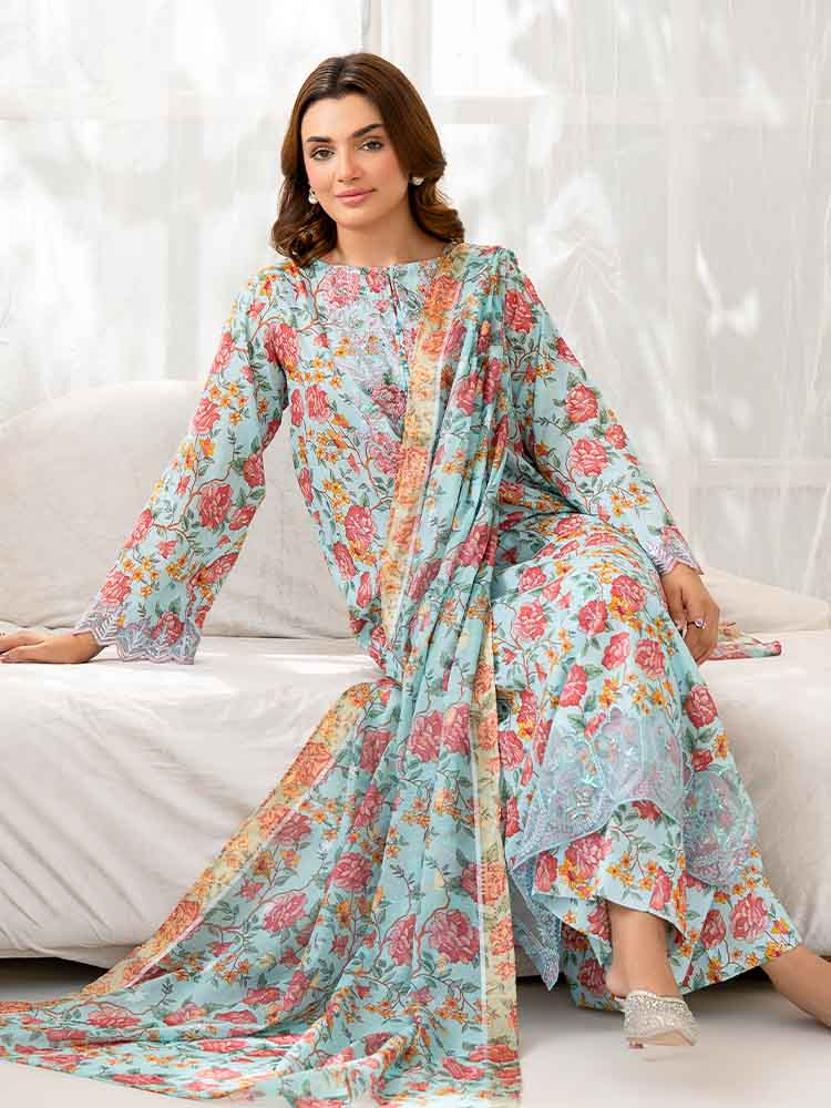 NOVA 3-Piece Unstitched Digital Printed Lawn Embroidered Suit