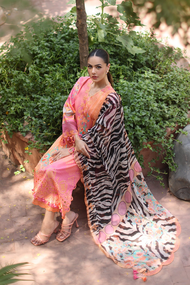3-PC Unstitched Embroidered Lawn Collection