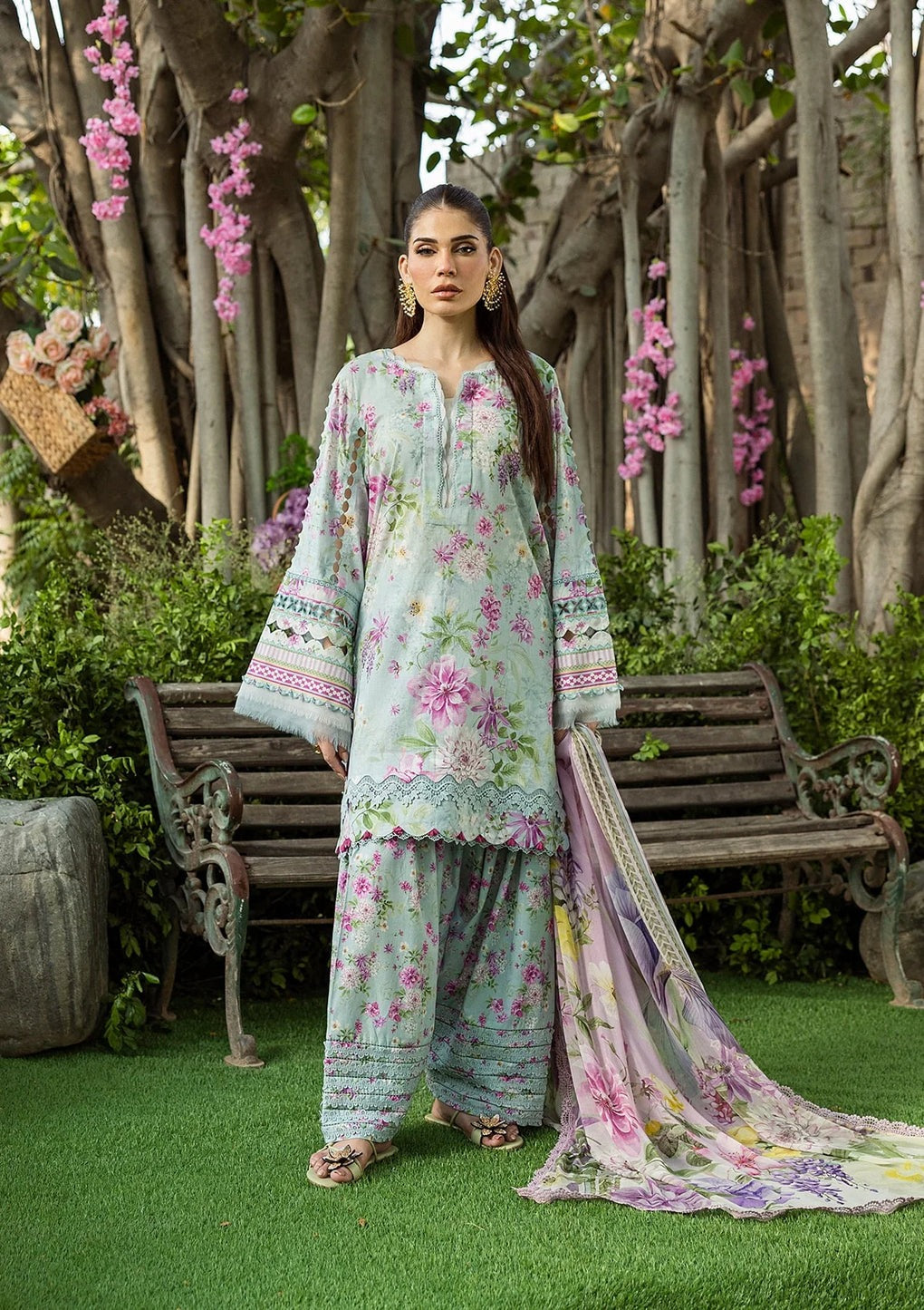 Elaf Prints with Chiffon Dupatta