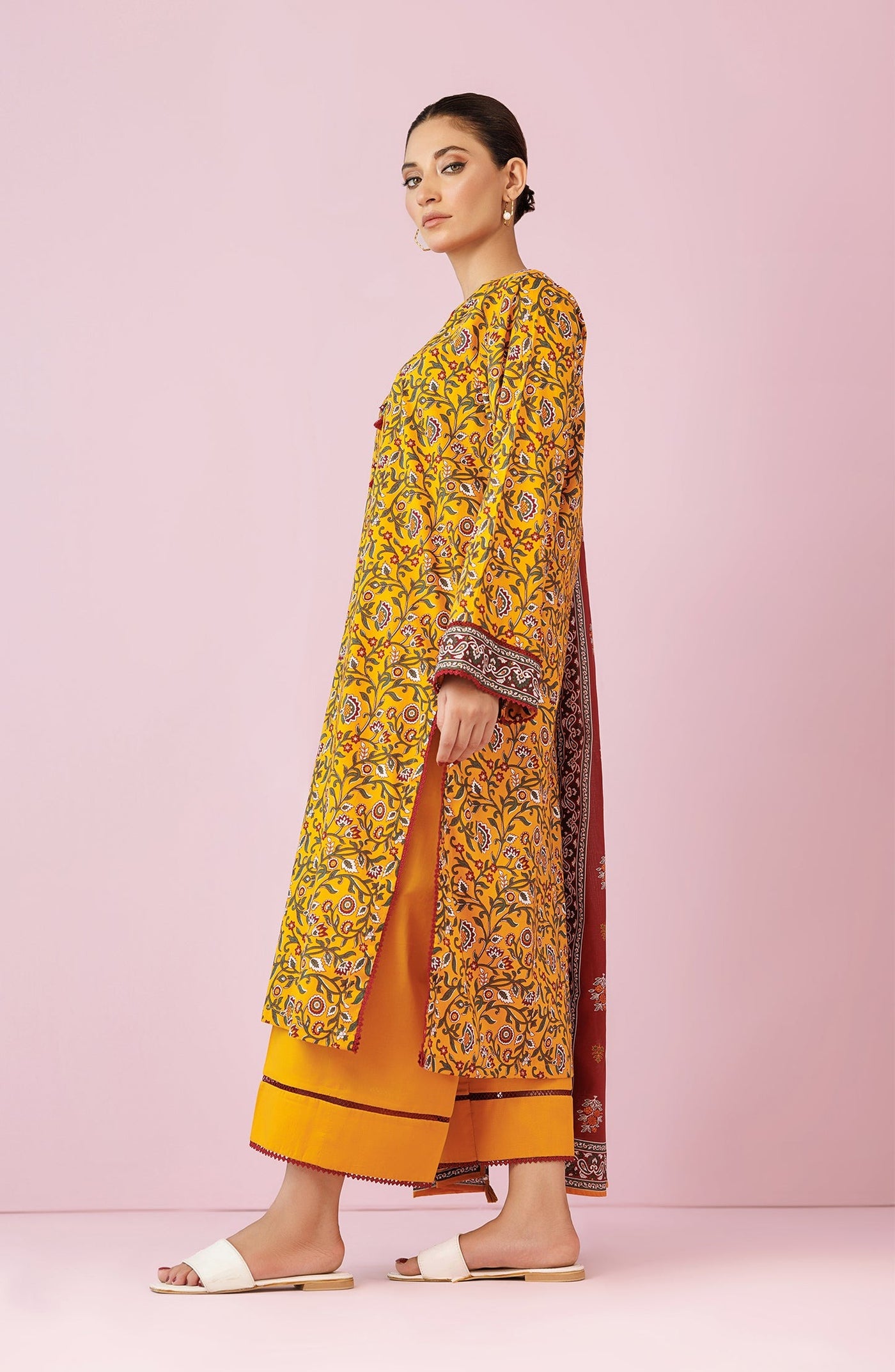 Orient || 3 Piece Printed Lawn (OTL-24-186-YELLOW)