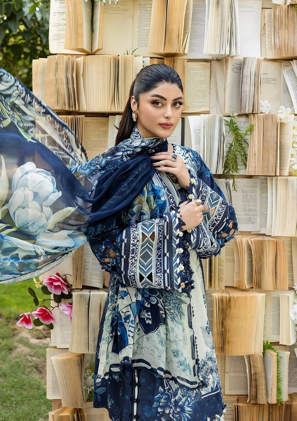Elaf Prints with Chiffon Dupatta