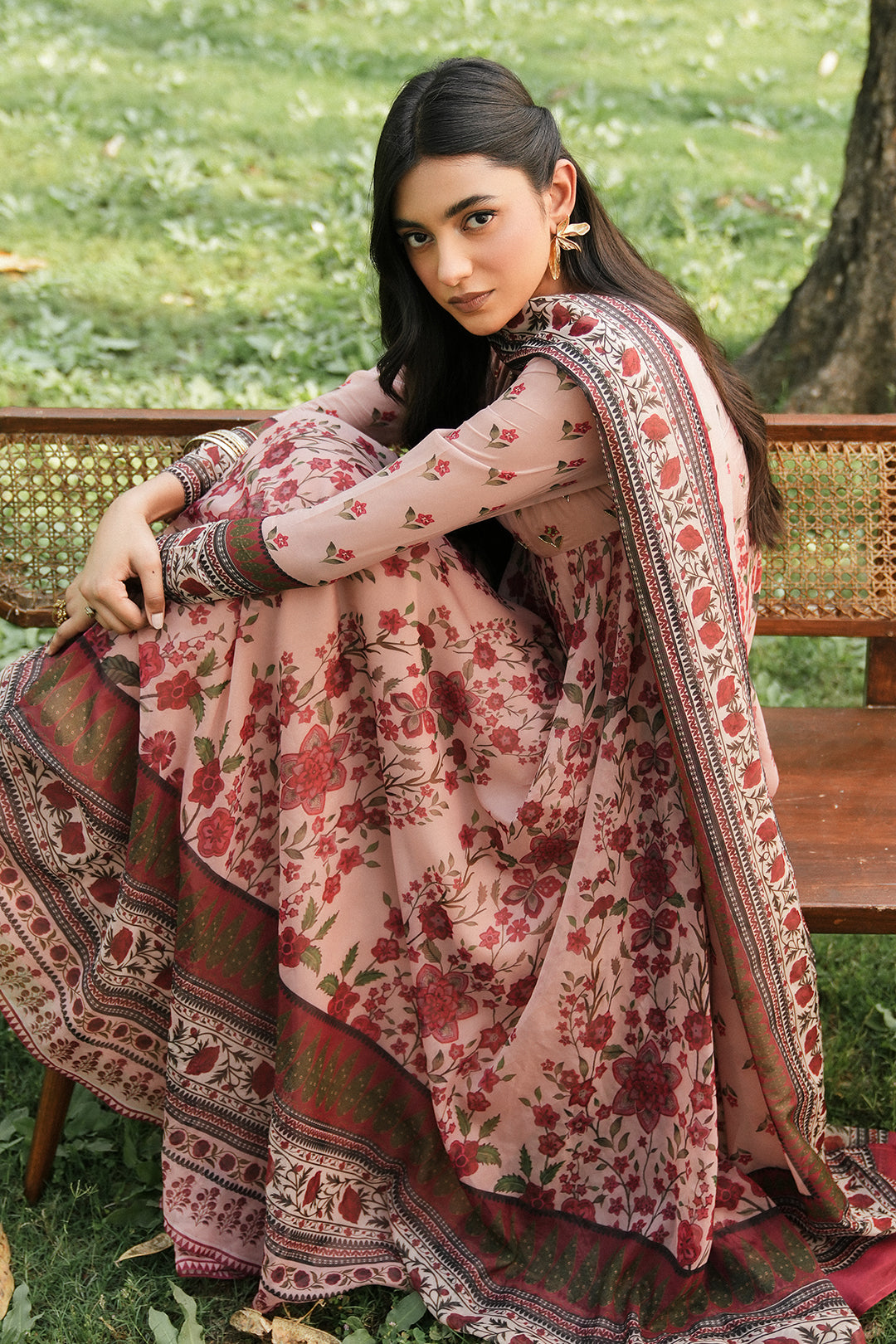 Mandik Pishwas With Dupatta