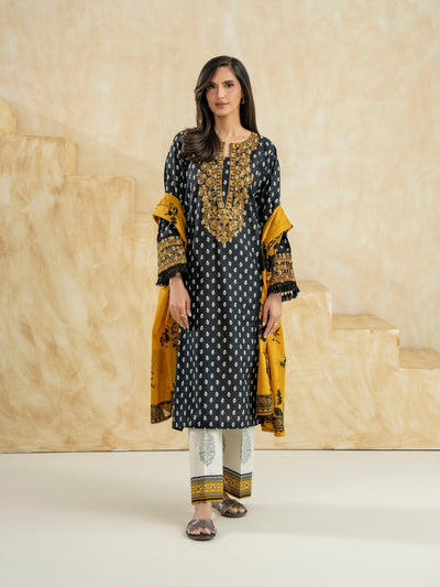 3 Piece Lawn Suit-Embroidered (Pret)