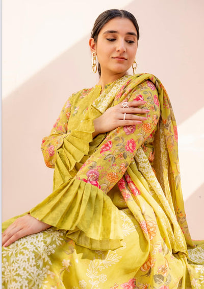 phulkari festive unstitched lawn