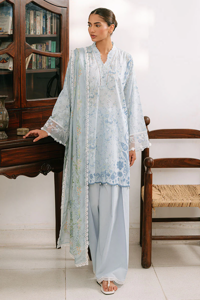 3PC PRINTED CAMBRIC SUIT