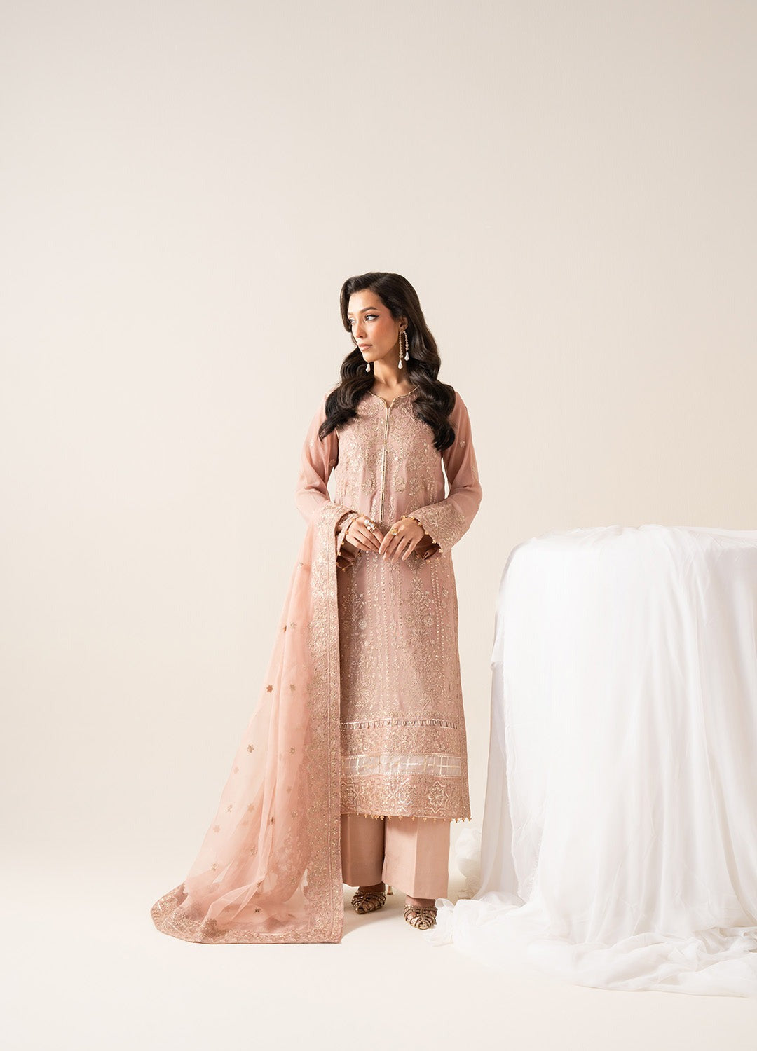 Freesia Zaib Embroirdered Chiffon