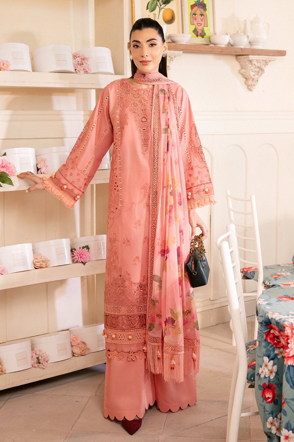 SAAD SHAIKH L'AMOUR LUXURY LAWN - Blossom