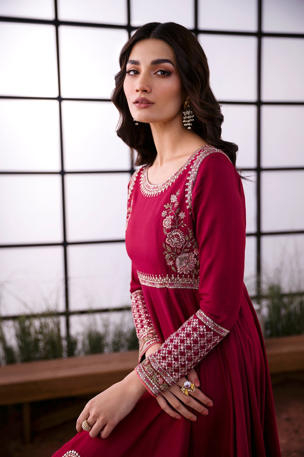 EMBROIDERED PISHWAS