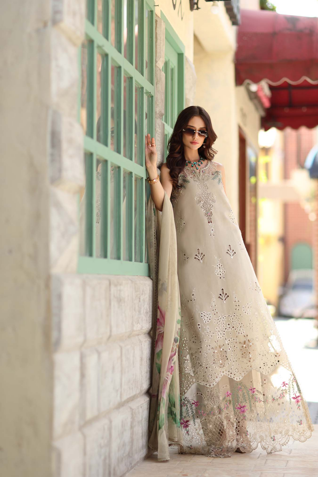 Luxe Chikankaari Lawn Suit