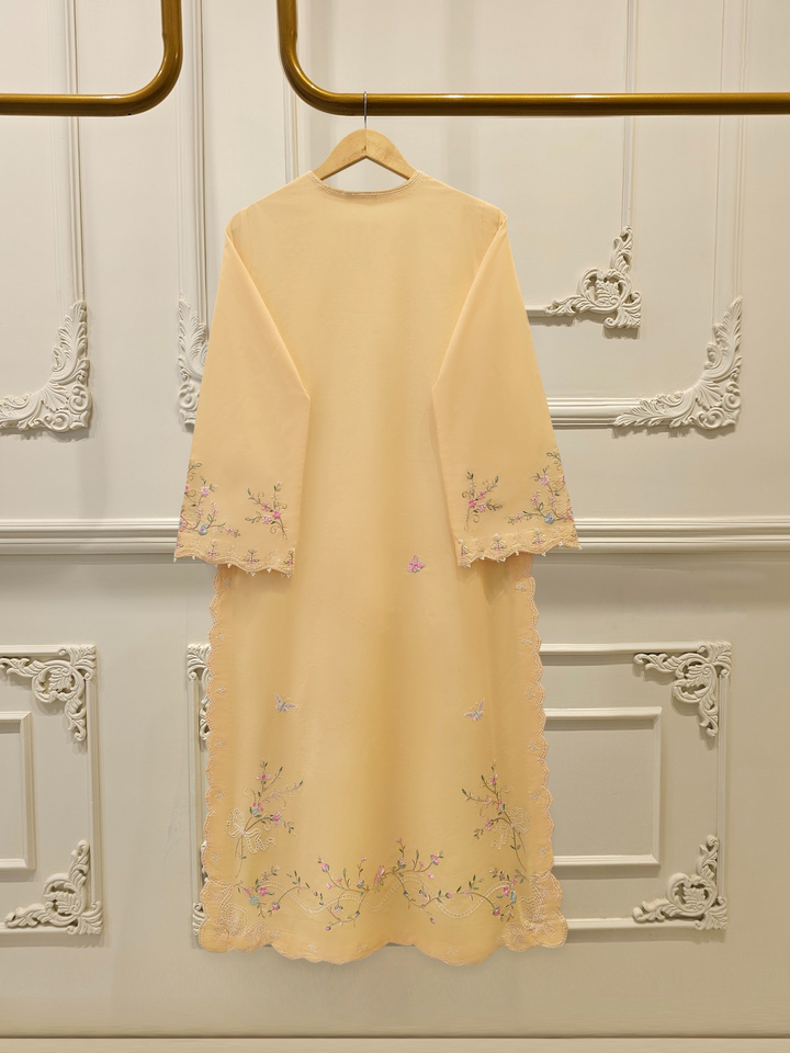 2 Piece - Embroidered Cambric Suit