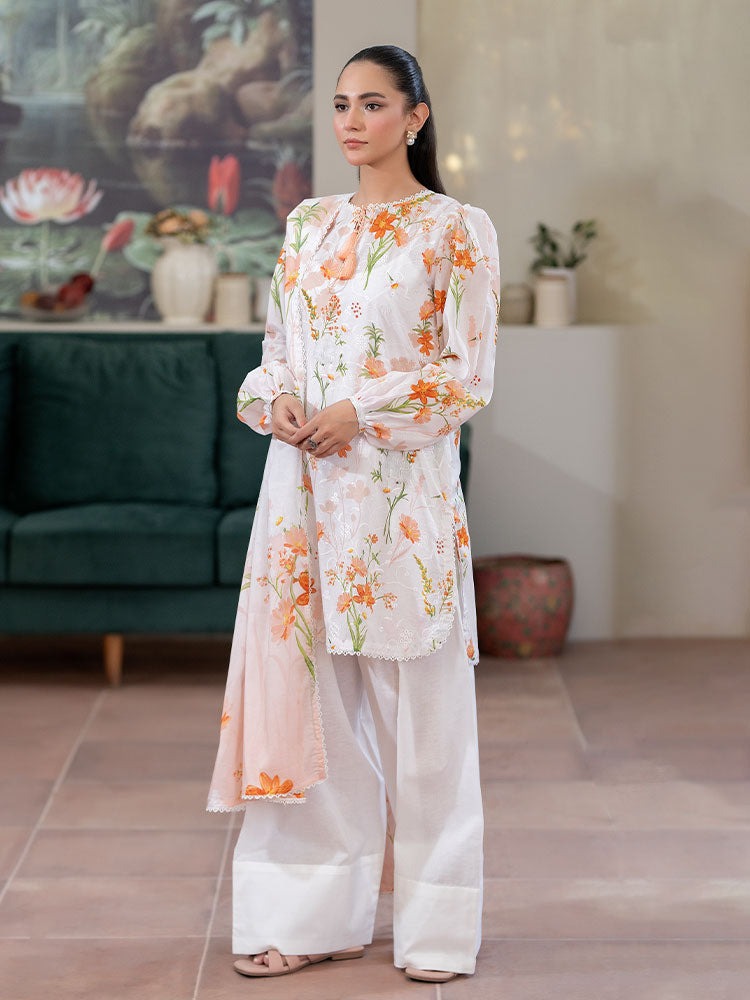 CHIKANKARI Digital Printed Lawn Suit