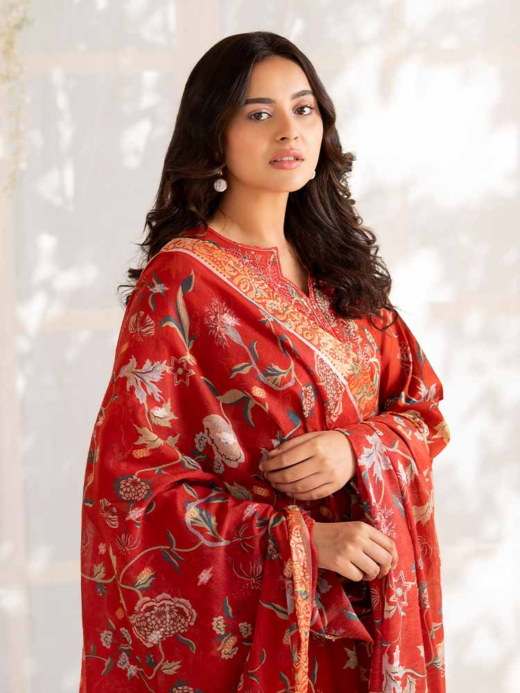 NOVA 3-Piece Unstitched Digital Printed Lawn Embroidered Suit