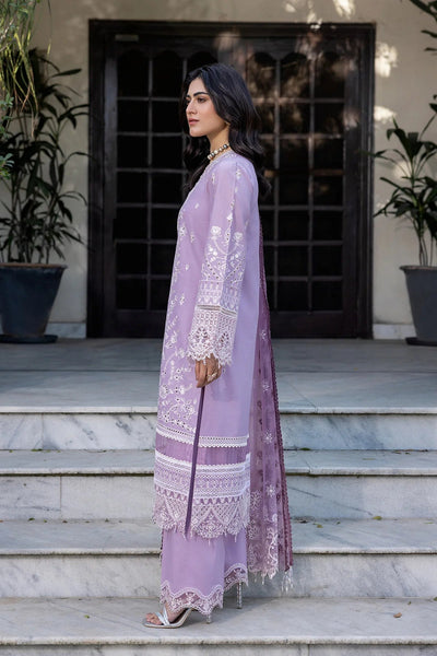 FARASHA EMBROIDERED LAWN-Lilac Florine