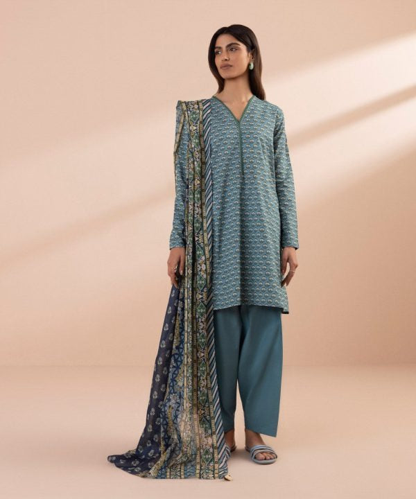 SAPPHIRE 0U3PDY24D252 Printed Lawn Suit