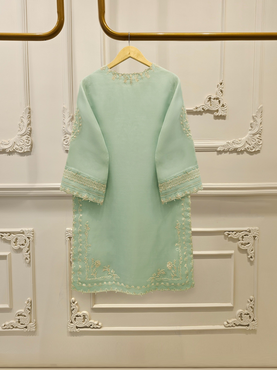 3 Piece - Pure Organza Embroidered Suit