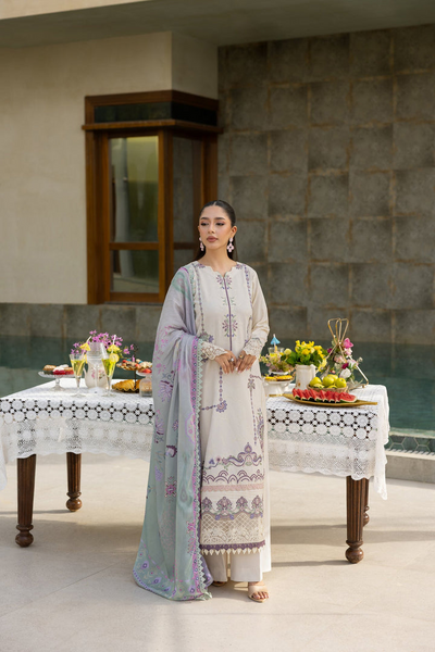 Embroidered 3-Piece Lawn Suit