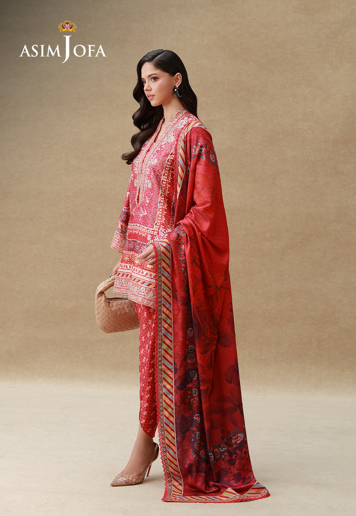 Embroidered Crepe Silk Unstitched 3 Pcs
