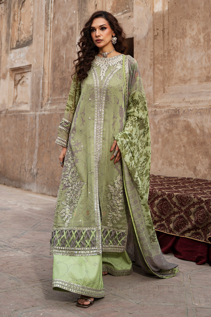 3-pc Unstitched Embroidered Printed Chiffon Collection