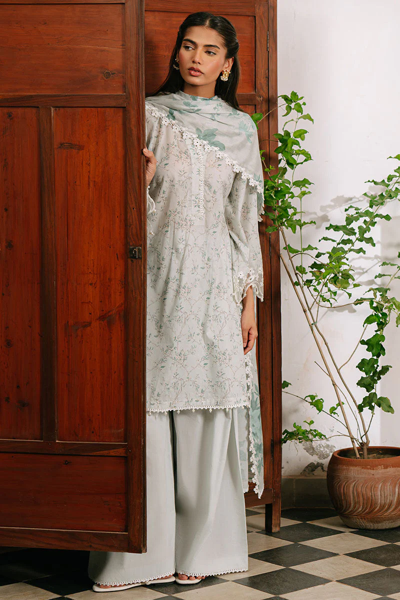 3PC PRINTED CAMBRIC SUIT