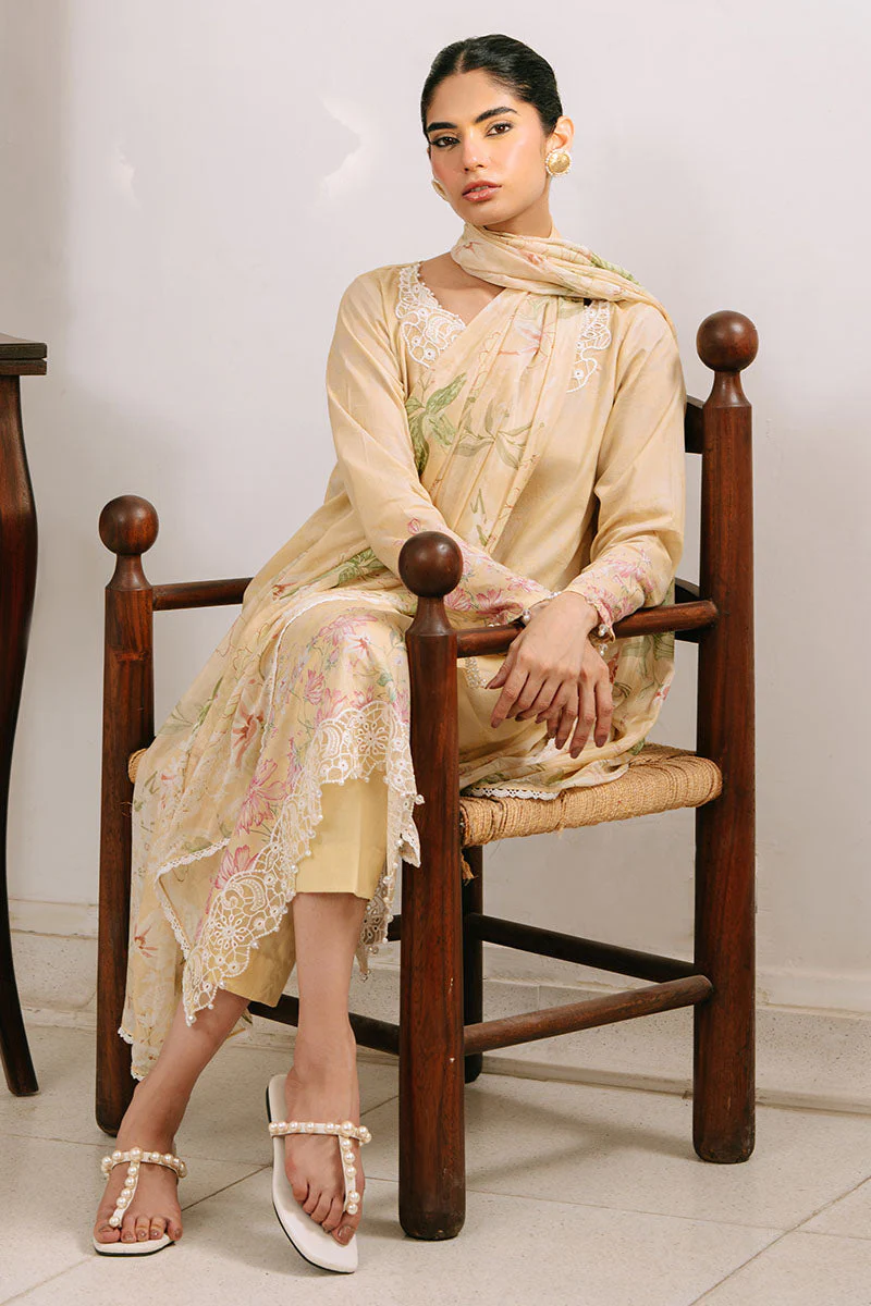 3PC PRINTED CAMBRIC SUIT