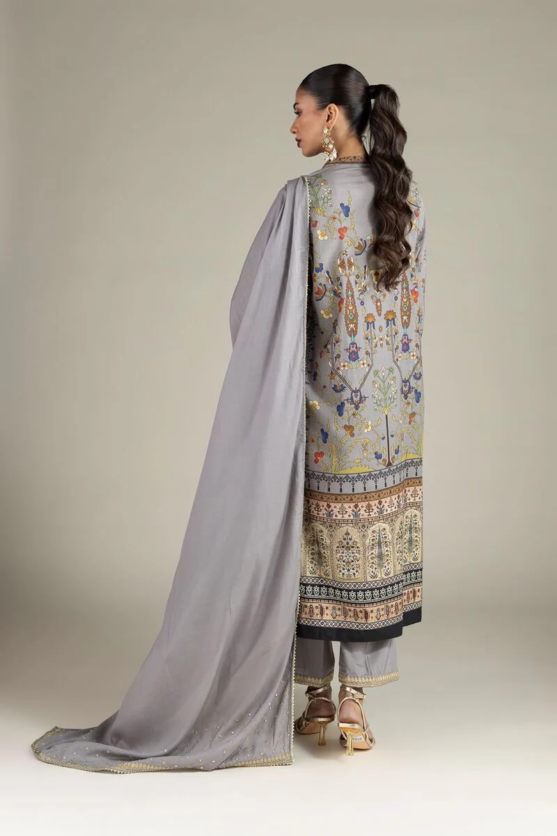 Embroidered | Raw Silk 3 Piece Co-ord Set