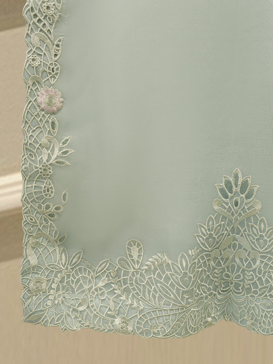 3 Piece - Pure Organza Embroidered Suit