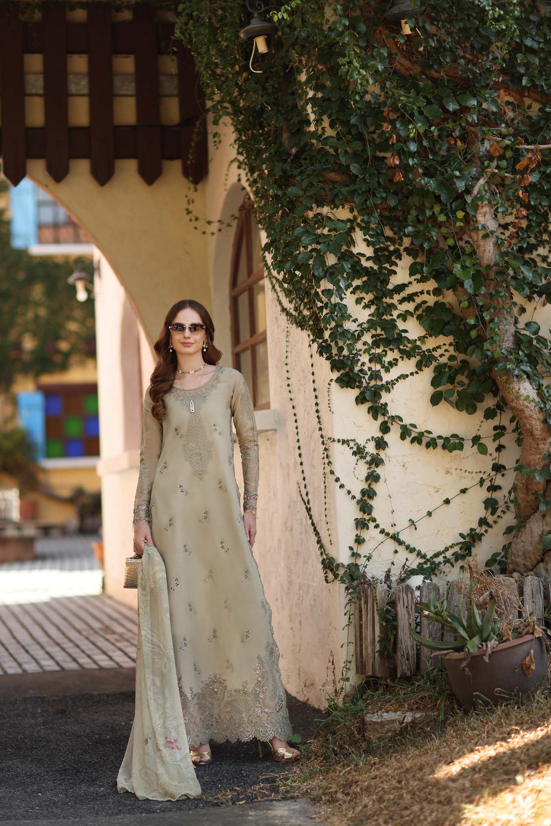 Luxe Chikankaari Lawn Suit