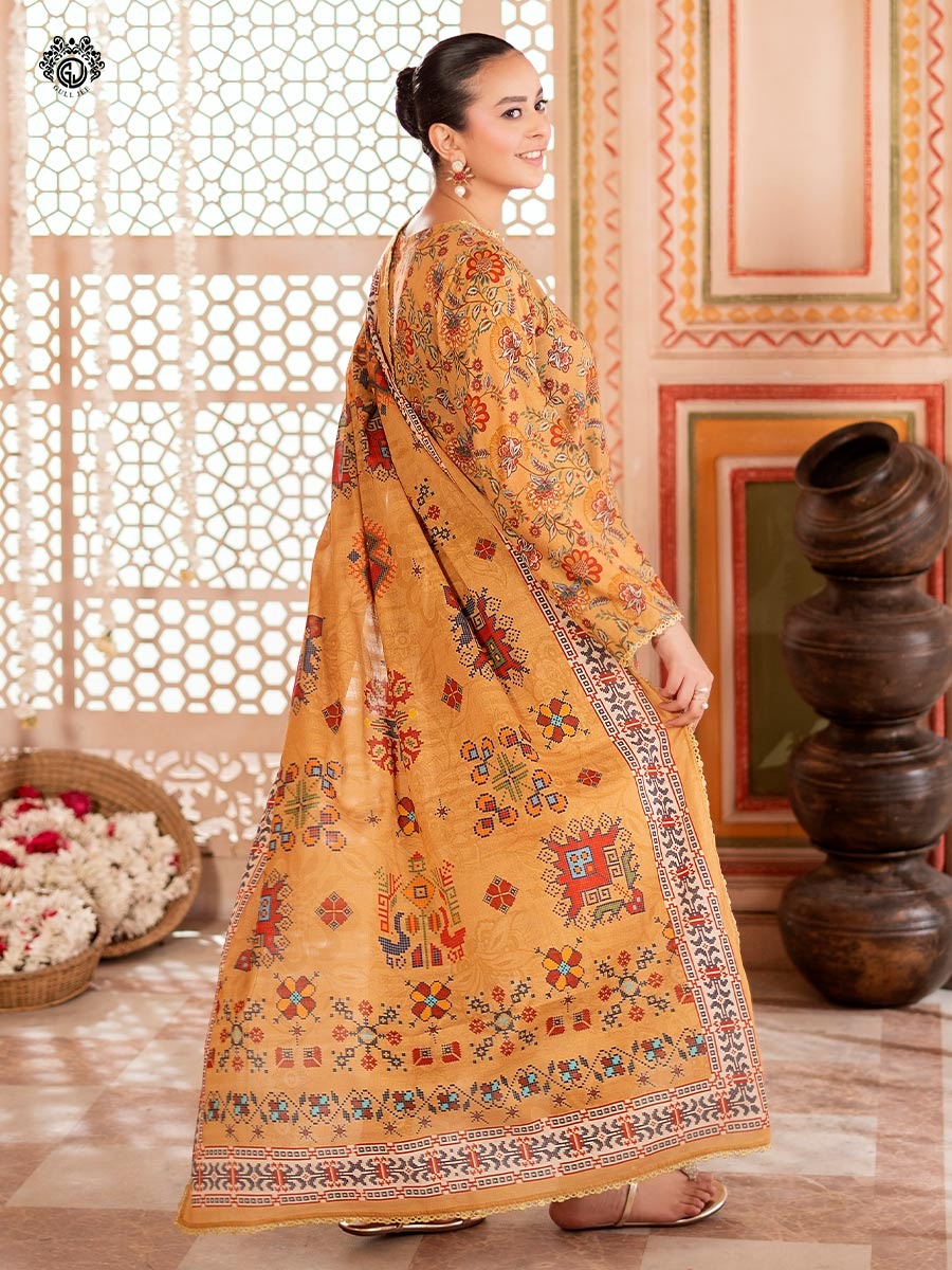 Tabeer Unstitched Lawn 3 PC