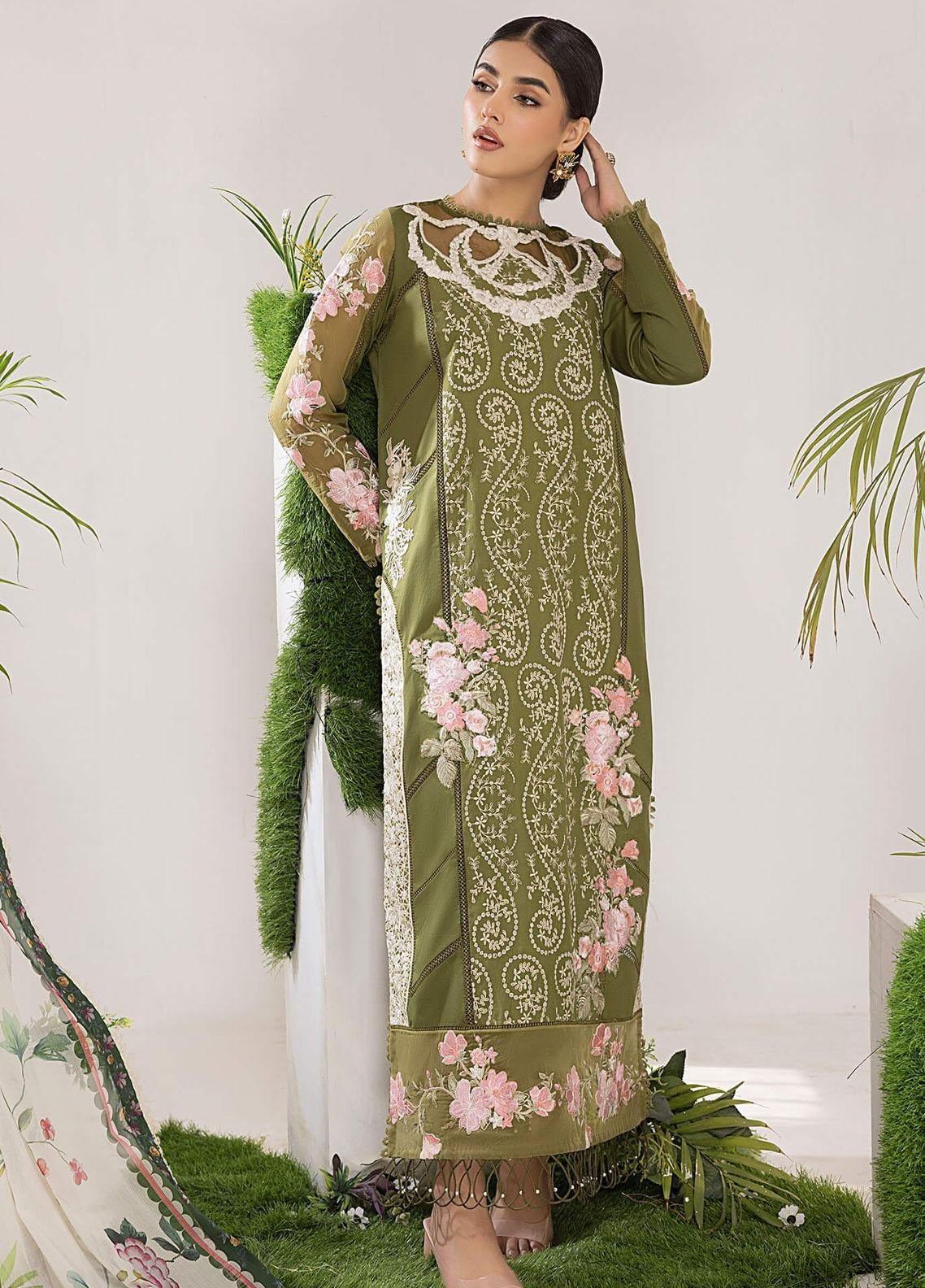 Asifa & Nabeel Aleyna Embroidered Lawn ALV-10