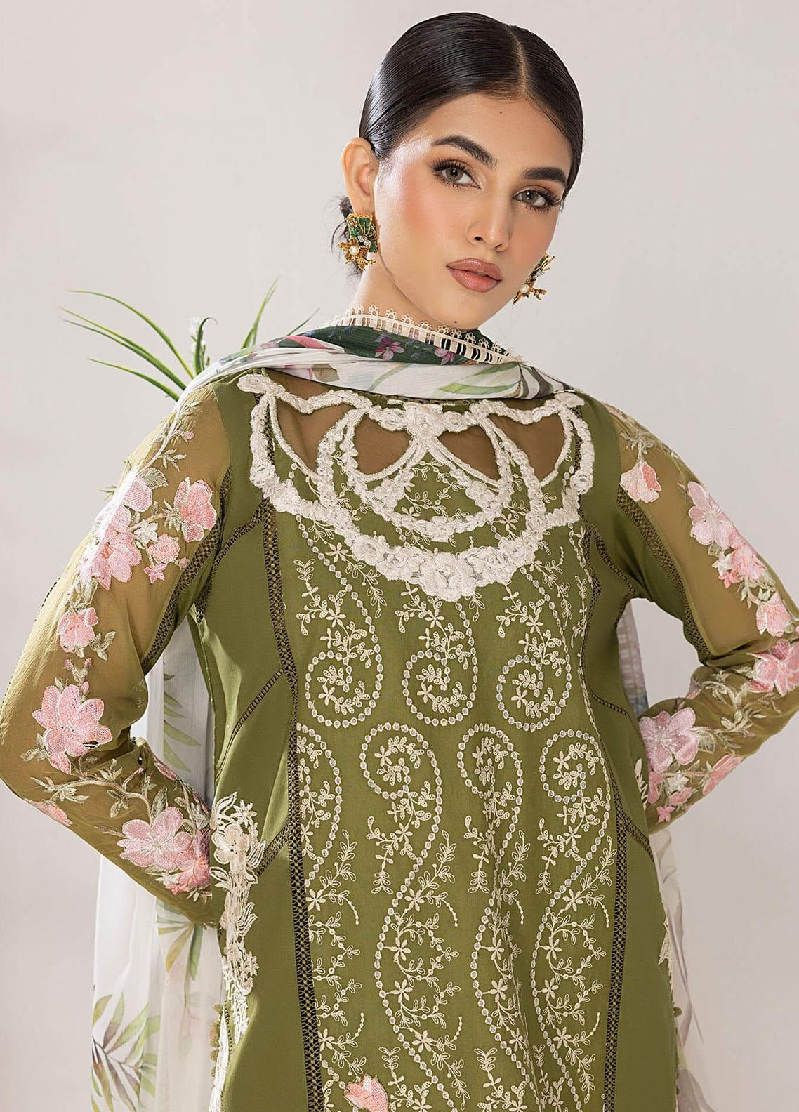 Asifa & Nabeel Aleyna Embroidered Lawn ALV-10