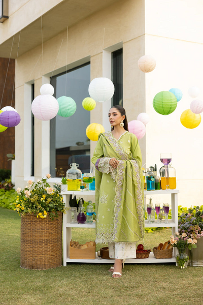 Embroidered 3-Piece Lawn Suit