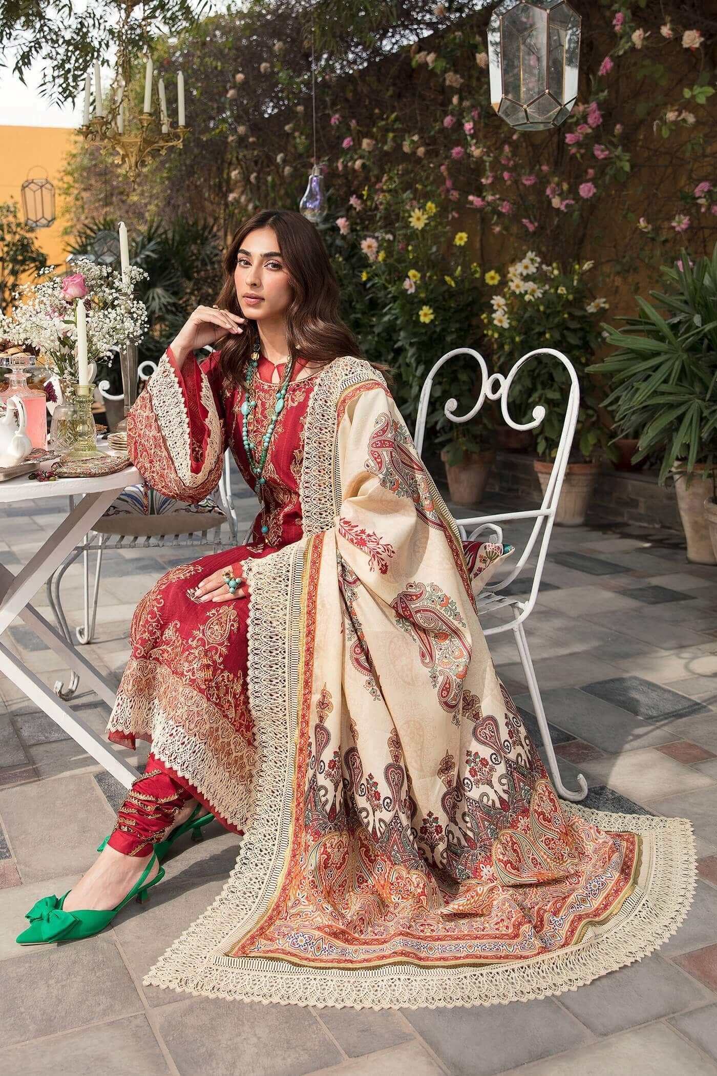 NILOFFR SHAHID LUXURY LAWN-MADEMOISELLE