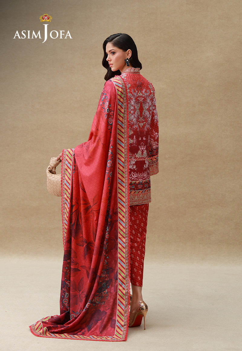Embroidered Crepe Silk Unstitched 3 Pcs