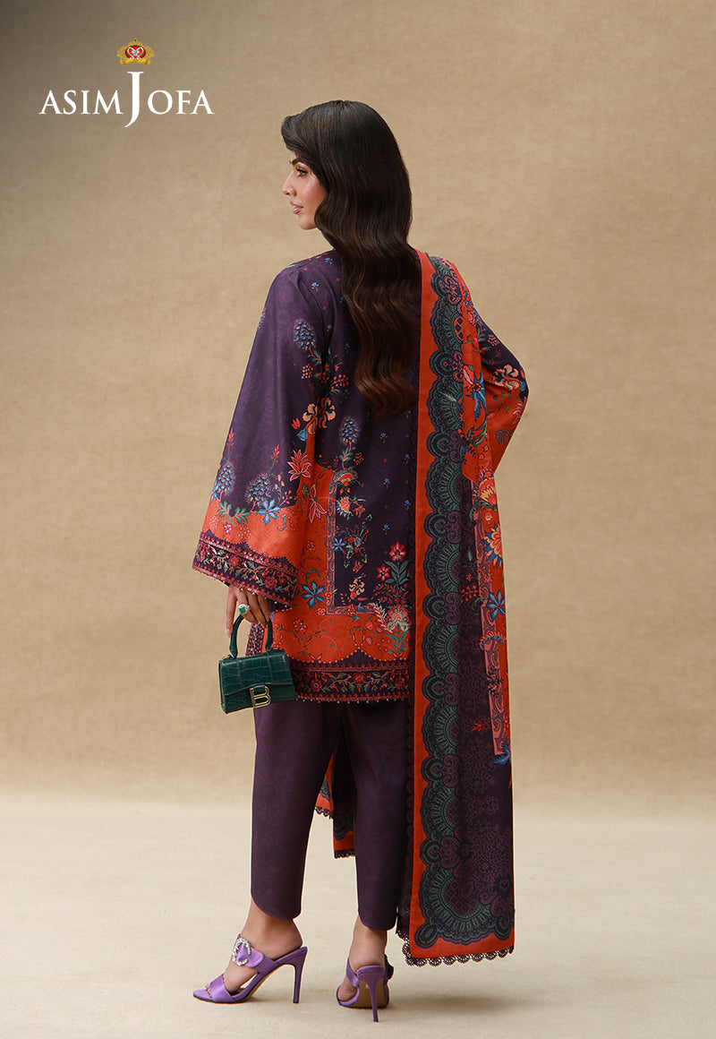 Embroidered Crepe Silk Unstitched 3 Pcs