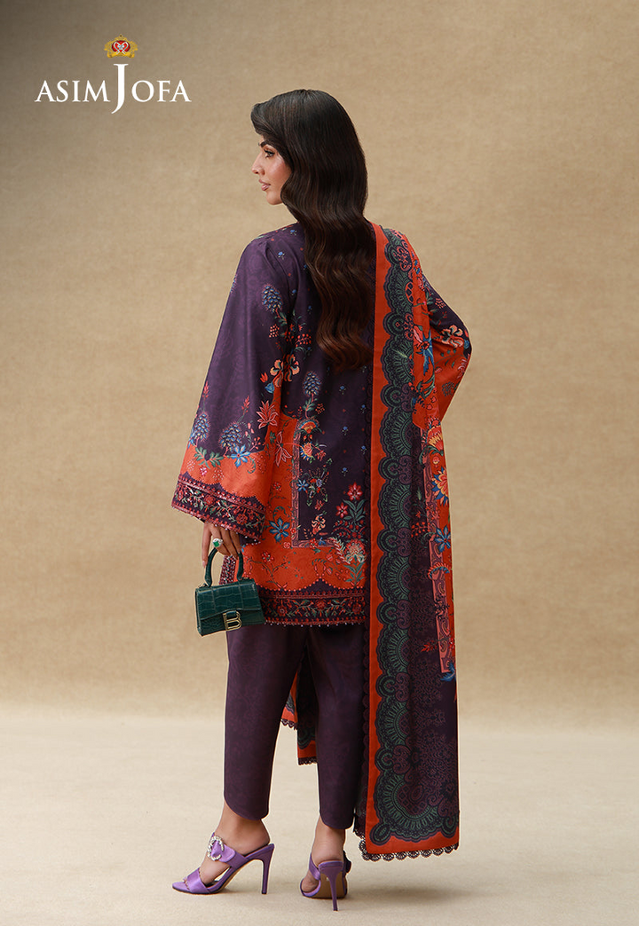 Embroidered Crepe Silk Unstitched 3 Pcs
