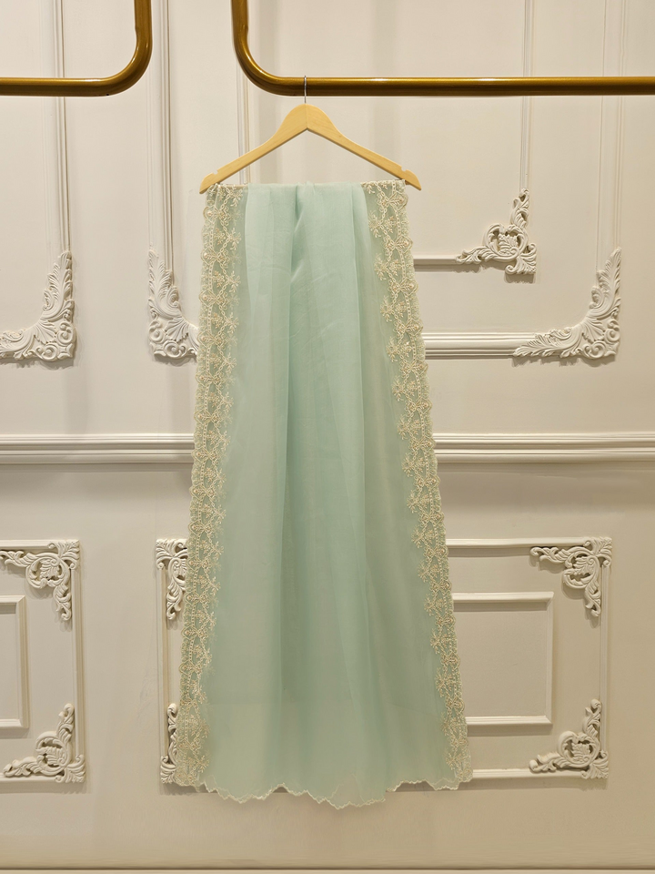 3 Piece - Pure Organza Embroidered Suit