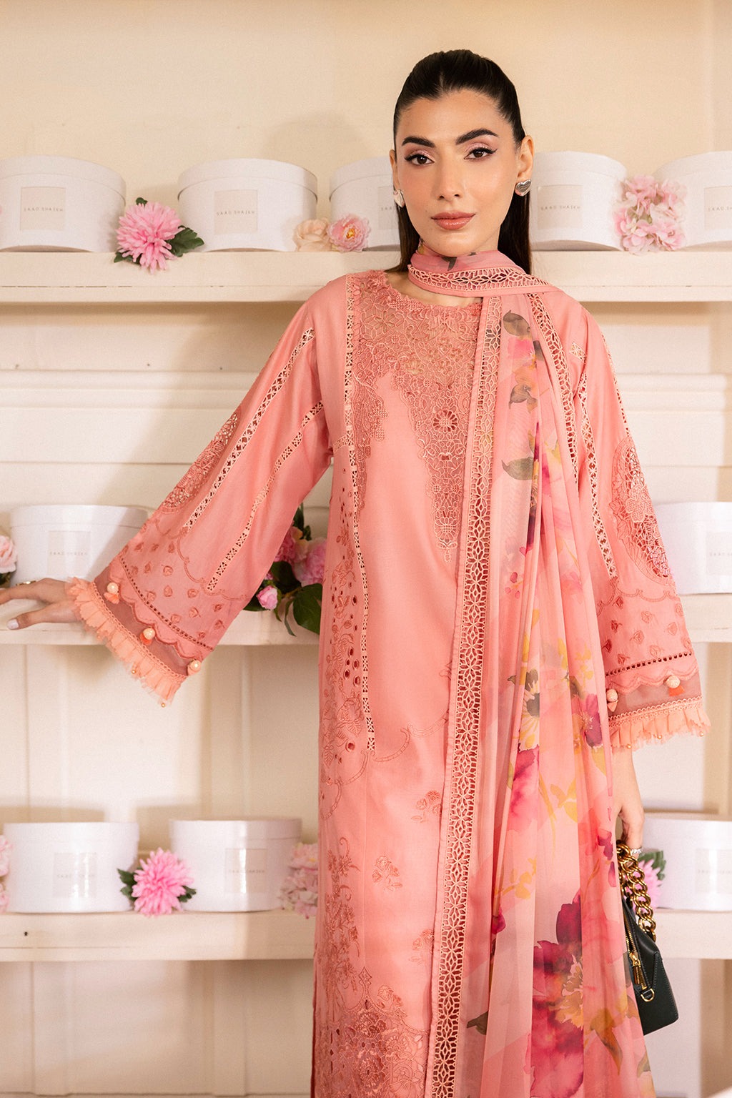 SAAD SHAIKH L'AMOUR LUXURY LAWN - Blossom