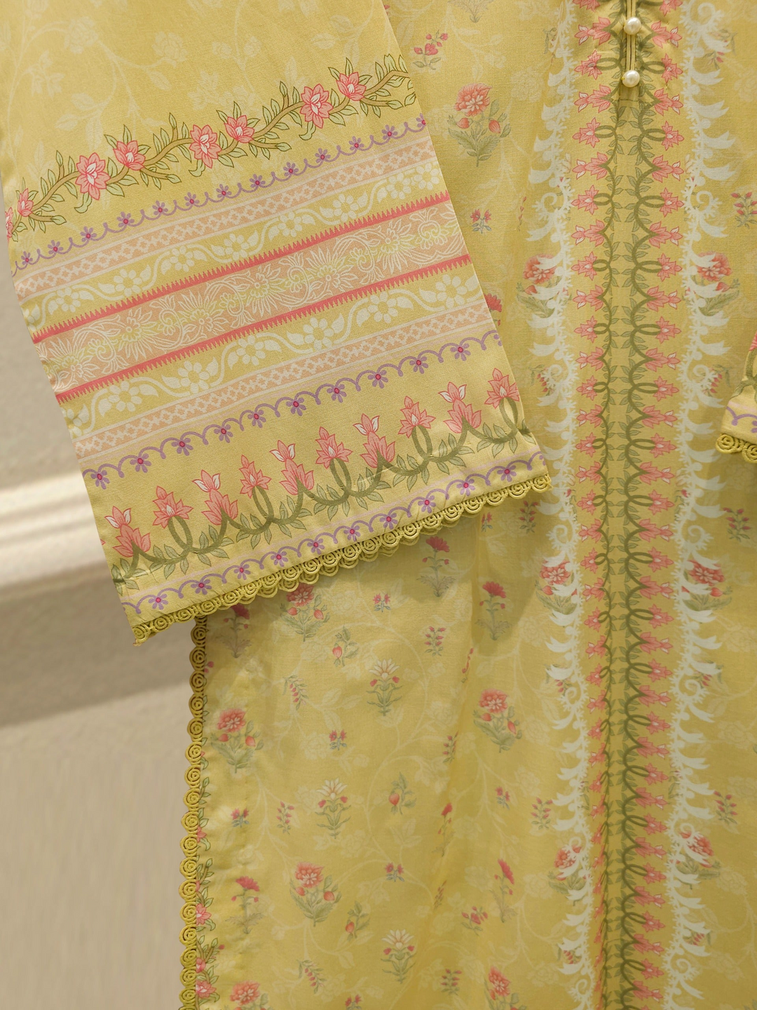 3 Piece - Digital Printed Cambric Suit