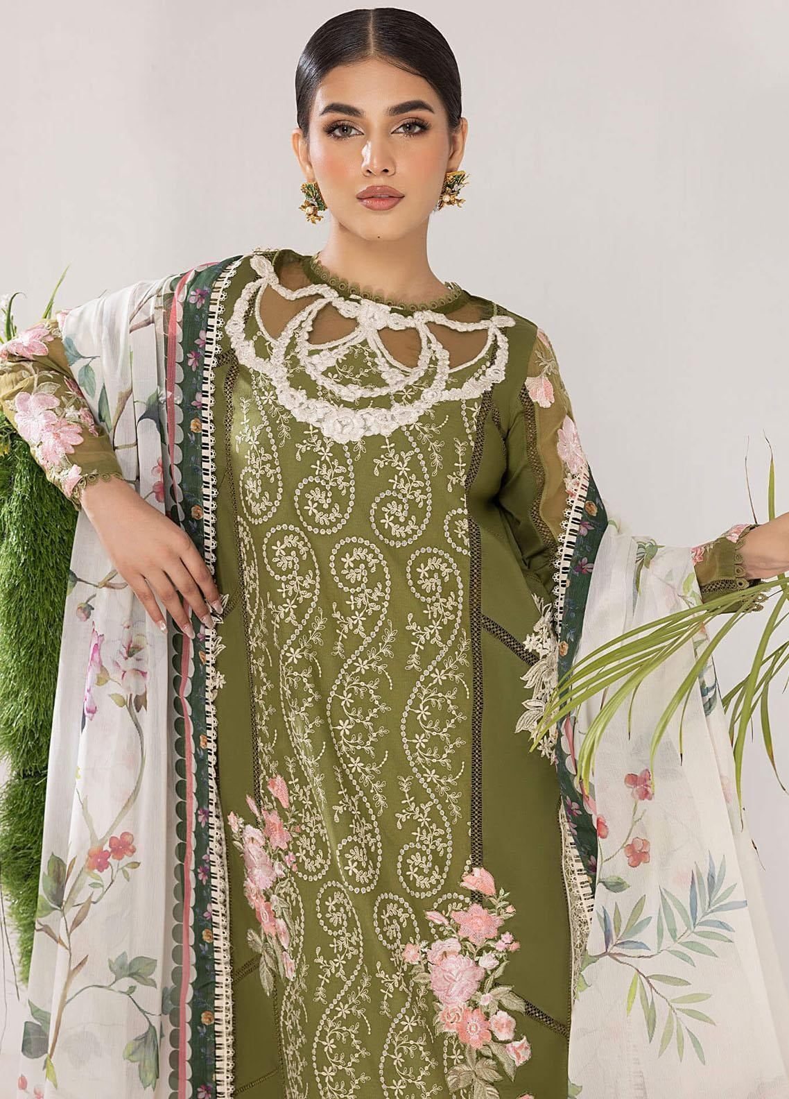 Asifa & Nabeel Aleyna Embroidered Lawn ALV-10